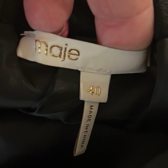 Maje pair of the Irina bee-embellished crepe skort 40/8 - Picture 5 of 6